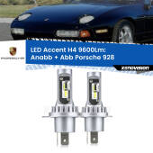 0 Anabbaglianti LED H4 9600Lm per Porsche 928  1977 - 1995 H4: Kit LED Accent 9600LM