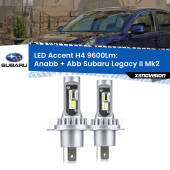 0 Anabbaglianti LED H4 9600Lm per Subaru Legacy II Mk2 1994 - 1999 H4: Kit LED Accent 9600LM