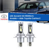 0 Anabbaglianti LED H4 9600Lm per Toyota Carina E 1992 - 1997 H4: Kit LED Accent 9600LM