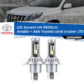 0 Anabbaglianti LED H4 9600Lm per Toyota Land cruiser J70 1984 - 1996 H4: Kit LED Accent 9600LM