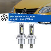 0 Anabbaglianti LED H4 9600Lm per VW Fox 2003 - 2014 H4: Kit LED Accent 9600LM