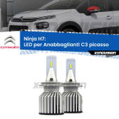 0 Anabbaglianti LED H7 15,000Lumen per Citroen C3 picasso 2009 -2016 H7: Kit LED XPRO Ninja 15.000Lm