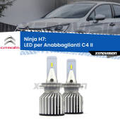 0 Anabbaglianti LED H7 15,000Lumen per Citroen C4 II (B7) 2009 -2016 H7: Kit LED XPRO Ninja 15.000Lm