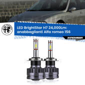 0 Anabbaglianti LED H7 24,000Lm per Alfa romeo 156 1997 - 2005 H7: Kit LED BrightStar 24.000Lm