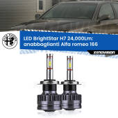 0 Anabbaglianti LED H7 24,000Lm per Alfa romeo 166 1998 - 2007 H7: Kit LED BrightStar 24.000Lm