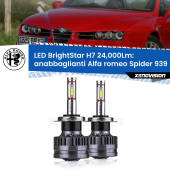 0 Anabbaglianti LED H7 24,000Lm per Alfa romeo Spider 939 2006 - 2010 H7: Kit LED BrightStar 24.000Lm