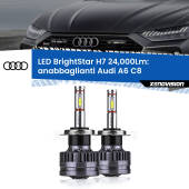 0 Anabbaglianti LED H7 24,000Lm per Audi A6 C8 2018 in poi H7: Kit LED BrightStar 24.000Lm