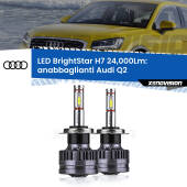 0 Anabbaglianti LED H7 24,000Lm per Audi Q2 2016 - 2018 H7: Kit LED BrightStar 24.000Lm