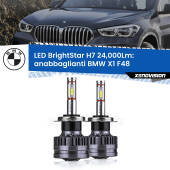 0 Anabbaglianti LED H7 24,000Lm per BMW X1 F48 2016 - 2021 H7: Kit LED BrightStar 24.000Lm
