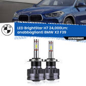 0 Anabbaglianti LED H7 24,000Lm per BMW X2 F39 2017 in poi H7: Kit LED BrightStar 24.000Lm