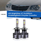 0 Anabbaglianti LED H7 24,000Lm per Chrysler Crossfire 2003 - 2007 H7: Kit LED BrightStar 24.000Lm