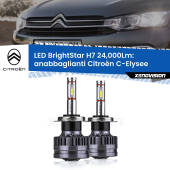 0 Anabbaglianti LED H7 24,000Lm per Citroën C-Elysee  2012 in poi H7: Kit LED BrightStar 24.000Lm
