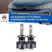 0 Anabbaglianti LED H7 24,000Lm per Citroën C4 Aircross restyling H7: Kit LED BrightStar 24.000Lm