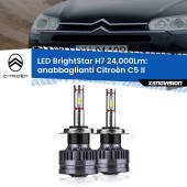 0 Anabbaglianti LED H7 24,000Lm per Citroën C5 II 2008 - 2014 H7: Kit LED BrightStar 24.000Lm