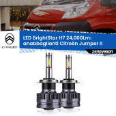 0 Anabbaglianti LED H7 24,000Lm per Citroën Jumper II 2002 in poi H7: Kit LED BrightStar 24.000Lm