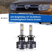 0 Anabbaglianti LED H7 24,000Lm per Dacia Duster  2010 - 2016 H7: Kit LED BrightStar 24.000Lm