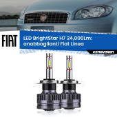 0 Anabbaglianti LED H7 24,000Lm per Fiat Linea 2007 - 2018 H7: Kit LED BrightStar 24.000Lm