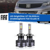 0 Anabbaglianti LED H7 24,000Lm per Fiat Scudo III 2022 in poi H7: Kit LED BrightStar 24.000Lm