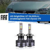 0 Anabbaglianti LED H7 24,000Lm per Fiat Ulysse 179 2002 - 2011 H7: Kit LED BrightStar 24.000Lm