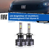 0 Anabbaglianti LED H7 24,000Lm per Fiat Ulysse III 2022 in poi H7: Kit LED BrightStar 24.000Lm