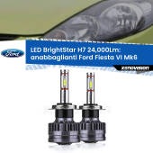 0 Anabbaglianti LED H7 24,000Lm per Ford Fiesta Mk6 faro a parabola H7: Kit LED BrightStar 24.000Lm