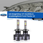 0 Anabbaglianti LED H7 24,000Lm per Ford Fiesta Mk7 con fari a parabola H7: Kit LED BrightStar 24.000Lm