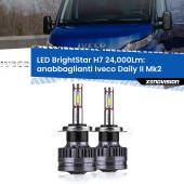 0 Anabbaglianti LED H7 24,000Lm per Iveco Daily II Mk2 2006 - 2011 H7: Kit LED BrightStar 24.000Lm
