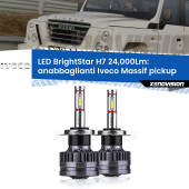 0 Anabbaglianti LED H7 24,000Lm per Iveco Massif pickup  2008 - 2011 H7: Kit LED BrightStar 24.000Lm