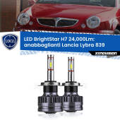0 Anabbaglianti LED H7 24,000Lm per Lancia Lybra 839 1999 - 2005 H7: Kit LED BrightStar 24.000Lm