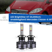 0 Anabbaglianti LED H7 24,000Lm per Mercedes Classe-A W169 con fari a parabola H7: Kit LED BrightStar 24.000Lm