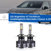 0 Anabbaglianti LED H7 24,000Lm per Mercedes Classe-A W176 2012 - 2018 H7: Kit LED BrightStar 24.000Lm
