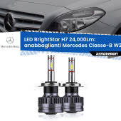 0 Anabbaglianti LED H7 24,000Lm per Mercedes Classe-B W245 Restyling H7: Kit LED BrightStar 24.000Lm