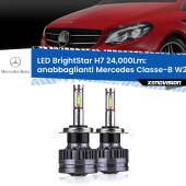 0 Anabbaglianti LED H7 24,000Lm per Mercedes Classe-B W246, W242 2011 - 2018 H7: Kit LED BrightStar 24.000Lm