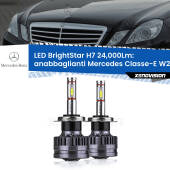 0 Anabbaglianti LED H7 24,000Lm per Mercedes Classe-E W212 2009 - 2016 H7: Kit LED BrightStar 24.000Lm
