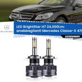 0 Anabbaglianti LED H7 24,000Lm per Mercedes Classe-X 470 2017 in poi H7: Kit LED BrightStar 24.000Lm