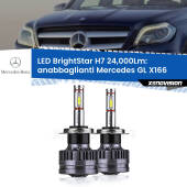 0 Anabbaglianti LED H7 24,000Lm per Mercedes GL X166 2012 - 2015 H7: Kit LED BrightStar 24.000Lm