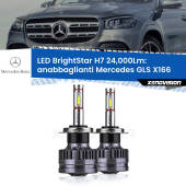 0 Anabbaglianti LED H7 24,000Lm per Mercedes GLS X166 2015 - 2019 H7: Kit LED BrightStar 24.000Lm