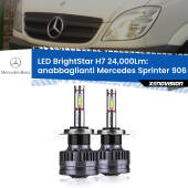 0 Anabbaglianti LED H7 24,000Lm per Mercedes Sprinter 906 2006 - 2018 H7: Kit LED BrightStar 24.000Lm