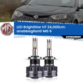 0 Anabbaglianti LED H7 24,000Lm per MG 6  2010 in poi H7: Kit LED BrightStar 24.000Lm