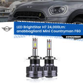 0 Anabbaglianti LED H7 24,000Lm per Mini Countryman F60 2016 - 2019 H7: Kit LED BrightStar 24.000Lm