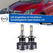 0 Anabbaglianti LED H7 24,000Lm per Opel Mokka J13 2012 - 2019 H7: Kit LED BrightStar 24.000Lm