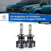 0 Anabbaglianti LED H7 24,000Lm per Peugeot 5008 Mk1 2009 - 2016 H7: Kit LED BrightStar 24.000Lm