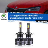 0 Anabbaglianti LED H7 24,000Lm per Skoda Fabia III NJ a parabola doppia H7: Kit LED BrightStar 24.000Lm
