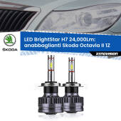 0 Anabbaglianti LED H7 24,000Lm per Skoda Octavia II 1Z restyling H7: Kit LED BrightStar 24.000Lm