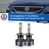 0 Anabbaglianti LED H7 24,000Lm per VW Passat CC 357 2008 - 2012 H7: Kit LED BrightStar 24.000Lm