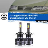 0 Anabbaglianti LED H7 24,000Lm per VW Sharan  a parabola doppia H7: Kit LED BrightStar 24.000Lm