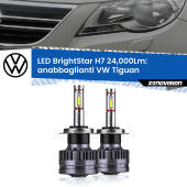 0 Anabbaglianti LED H7 24,000Lm per VW Tiguan  pre-restyling H7: Kit LED BrightStar 24.000Lm