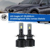 0 Anabbaglianti LED H7 29,000Lm per Alfa romeo Stelvio 2016 in poi H7: Kit LED Eagle V2.0 29.000Lm