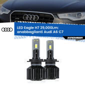 0 Anabbaglianti LED H7 29,000Lm per Audi A6 C7 2010 - 2018 H7: Kit LED Eagle V2.0 29.000Lm