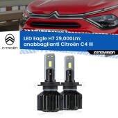 0 Anabbaglianti LED H7 29,000Lm per Citroën C4 III 2020 in poi H7: Kit LED Eagle V2.0 29.000Lm
